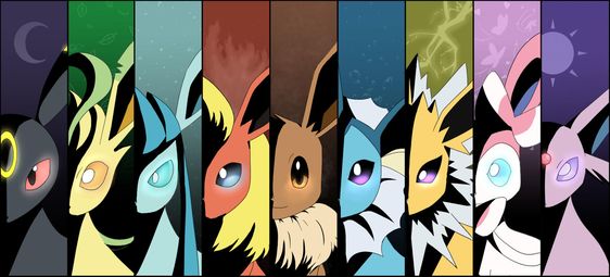 Evoluções Eevee